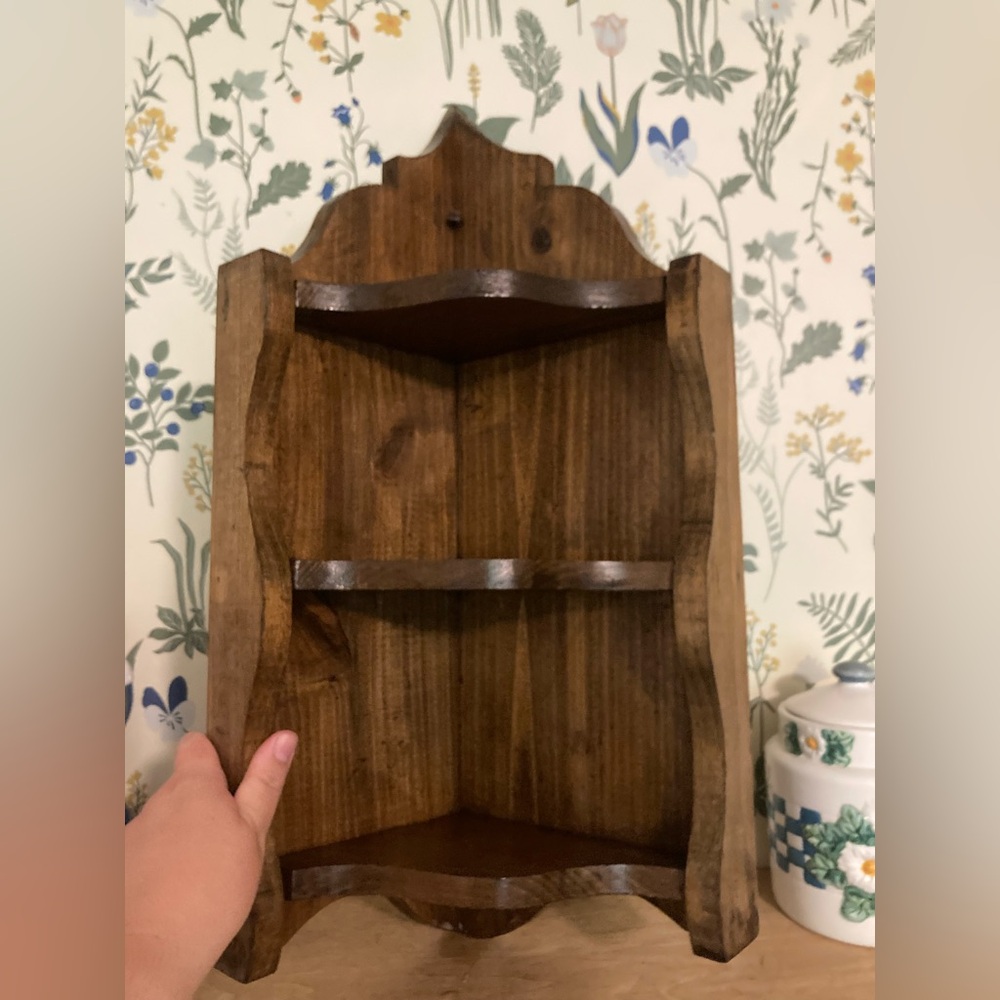 Vintage Caddy Corner Shelf